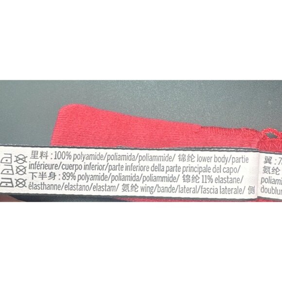 Victorias Secret Dream Angels Red Lace Lined Demi Underwire Bra Sz 34C - Picture 12 of 14